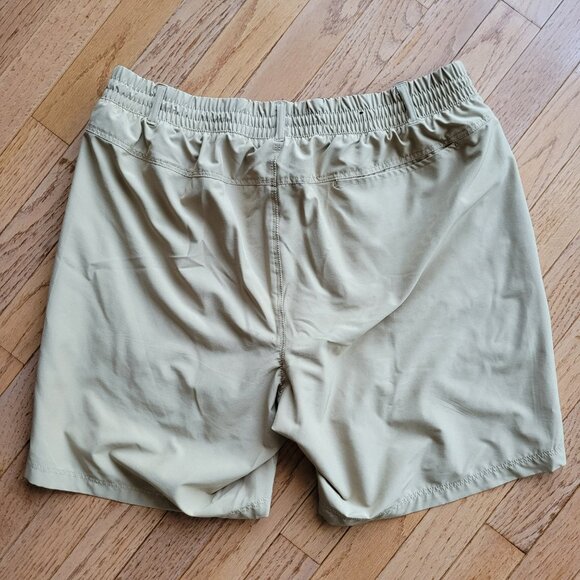 Hollywood The Jean People Men’s XL Tan Pull On Elastic Waist Tan Shorts - Picture 5 of 9